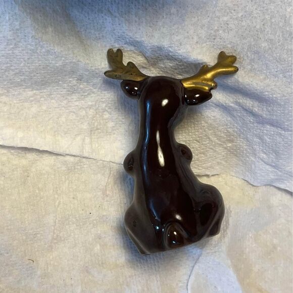 Vintage Kimple Ceramic Painted Reindeer Made in Japan Christmas Holiday 1950s - Picture 9 of 9